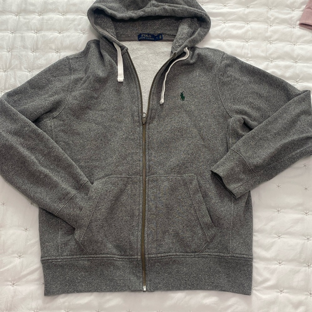 Men’s polo sweatshirt jacket; rarely worn